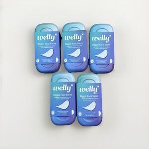 5 Welly Biggie Face Saver Large Hydrocolloid Spot Bandage Tins 40 Patches
